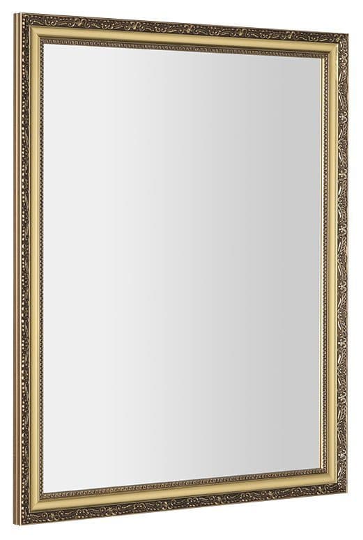 BOHEMIA lustro w drewnianej ramie 686x886mm, złoto