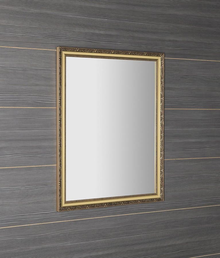 BOHEMIA lustro w drewnianej ramie 686x886mm, złoto