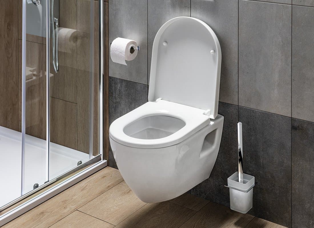 APOLLO wisząca szczotka do WC, mleczne szkło, chromowany