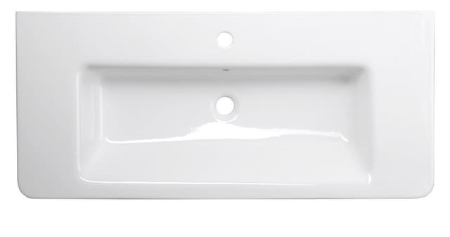 CITY umywalka ceramiczna prostokątna 100x45cm, biały