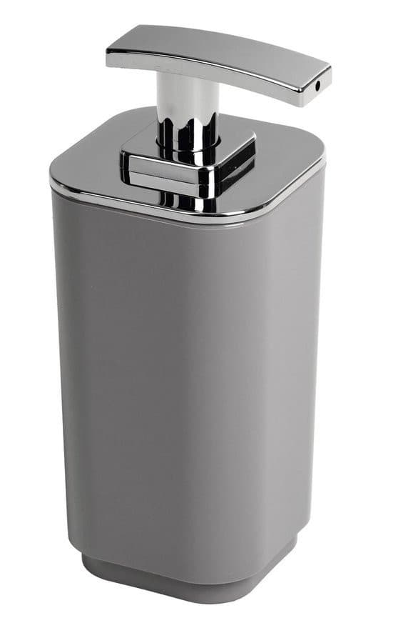 SEVENTY dozownik mydła do postawienia, szary, kanciaste (250 ml)