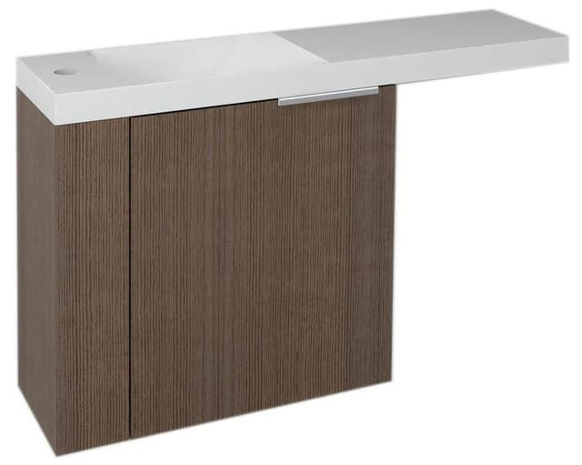 LATUS VI szafka umywalkowa 50x50x22 cm, lewa, dekor sosna rustykalna