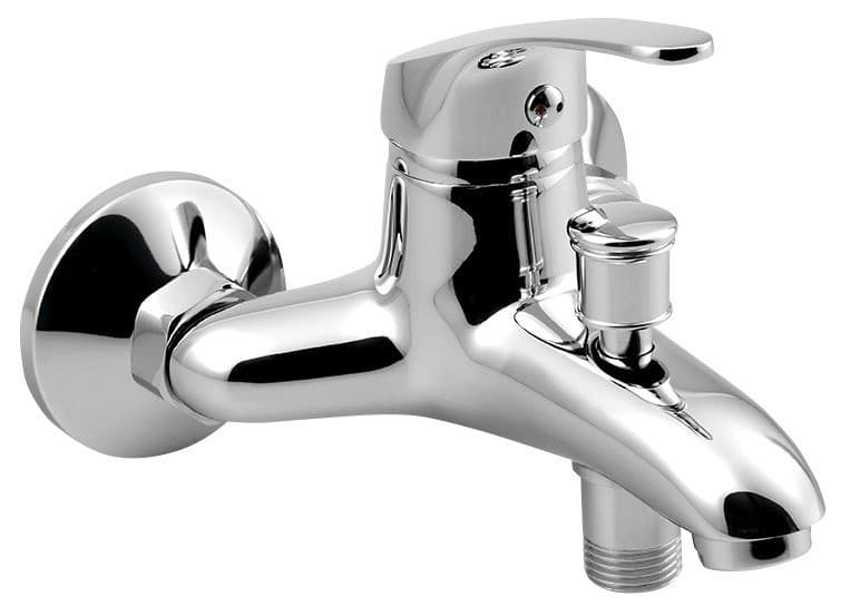 AQUALINE 35 bateria wannowa ścienna, 100 mm, chrom