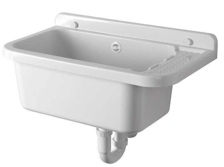 Komora gospodarcza z ociekaczem 60x34 cm, plastikowa, biała
