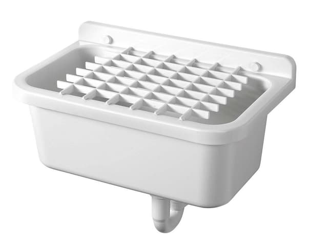 Uniwersalna kratka do zlewu wiszącego, plastikowa, biała