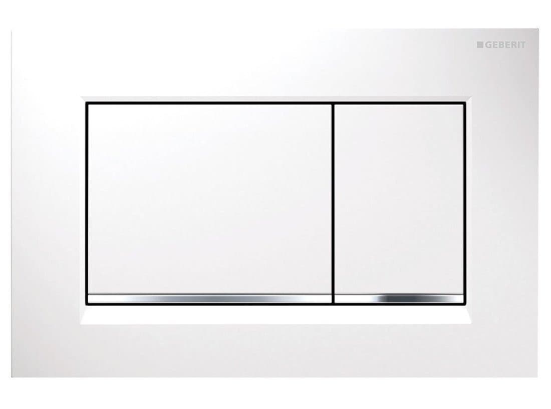 GEBERIT SIGMA30 przycisk spłukujący, biały/chromowy połysku