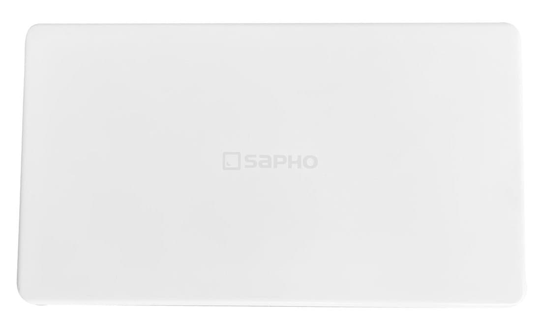 Pokrywa na odpady 144x82mm, kompozytowa, biały, logo SAPHO