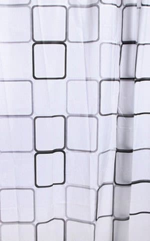 Kraciasta zasłonka prysznicowa 180x180 cm z winylu