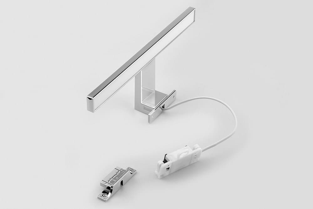 SERAPA LED oświetlenie, 5W, 230V, plastikowe, chromowane 300x40x100mm