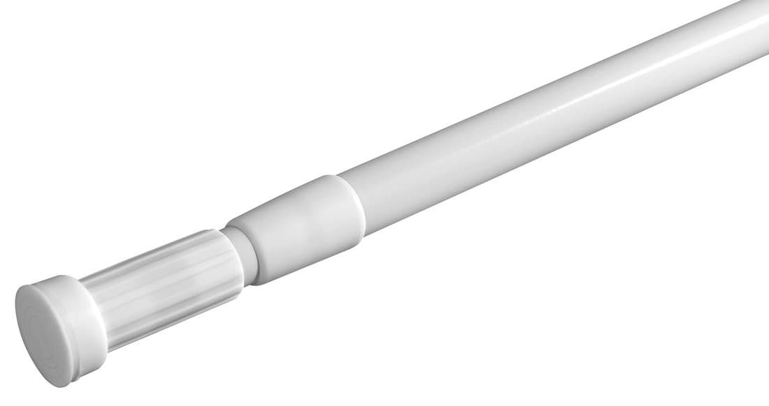 Drążek teleskopowy aluminium 70-120 cm biały