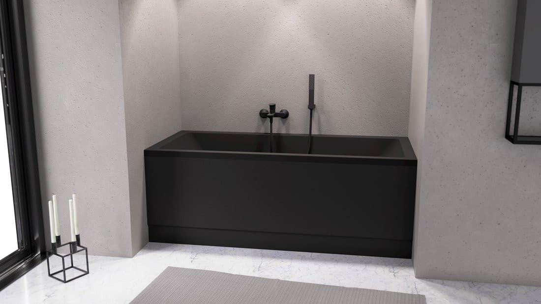 PLAIN NIKA obudowa do wnęki czarny mat, 160x59 cm