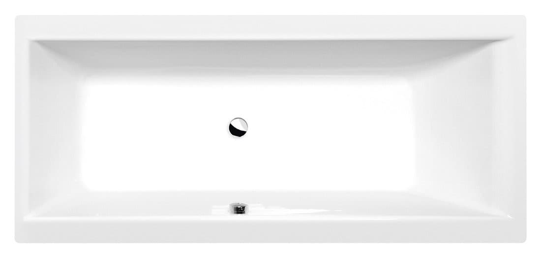 CLEO wanna prostokątna 180x80x48 cm, akryl, biały