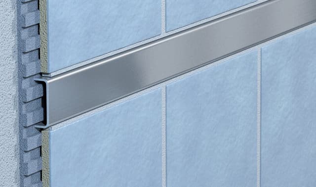 Profil fugowy U, 100 cm, 10 mm, szczotkowana stal nierdzewna