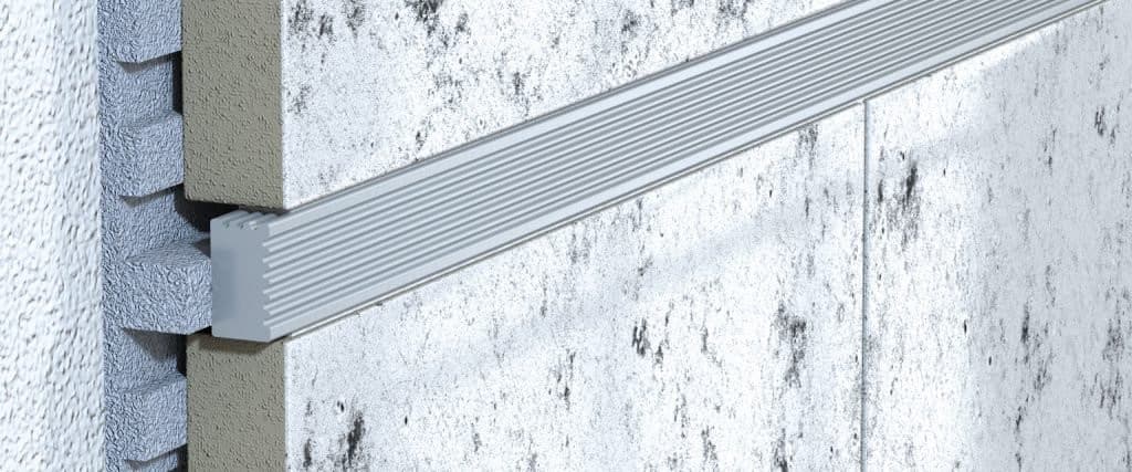 Profil fugowy U, aluminiowy szczotkowany 100 cm (9x5 mm)