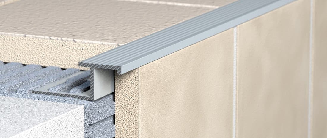 Aluminiowy profil schodowy Z10, L 250cm, 10mm, matowy