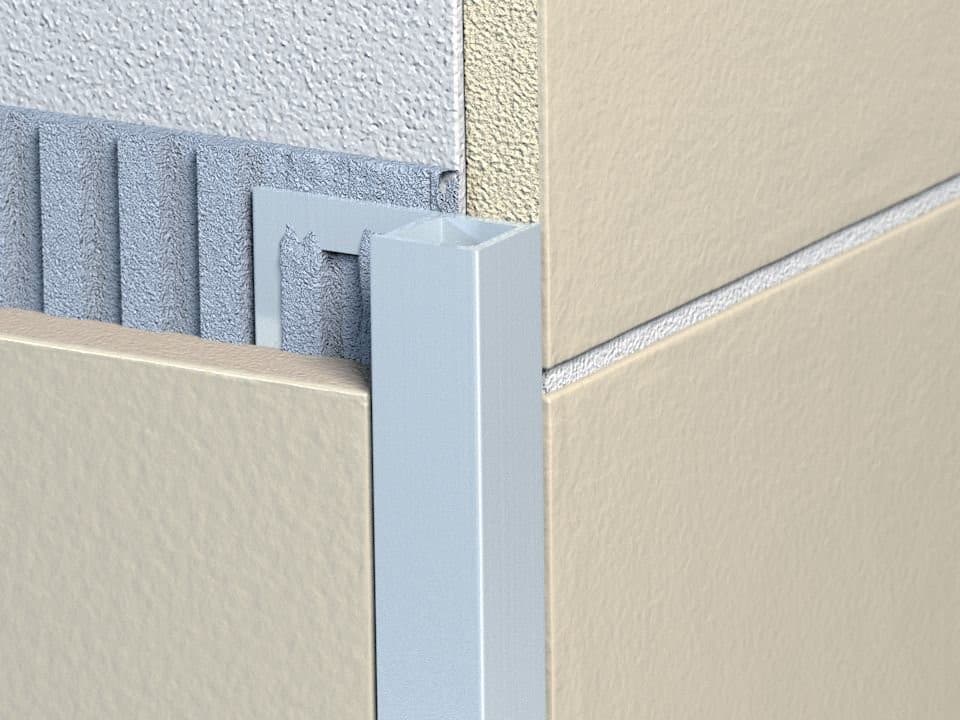 Aluminiowy profil narożny H, 250 cm, 10 mm, anodowany mat