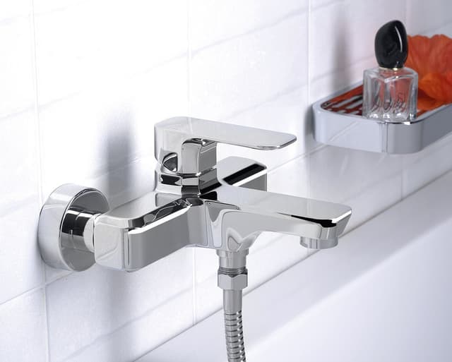 Bateria wannowa SPY ścienna, chrom (SPY)