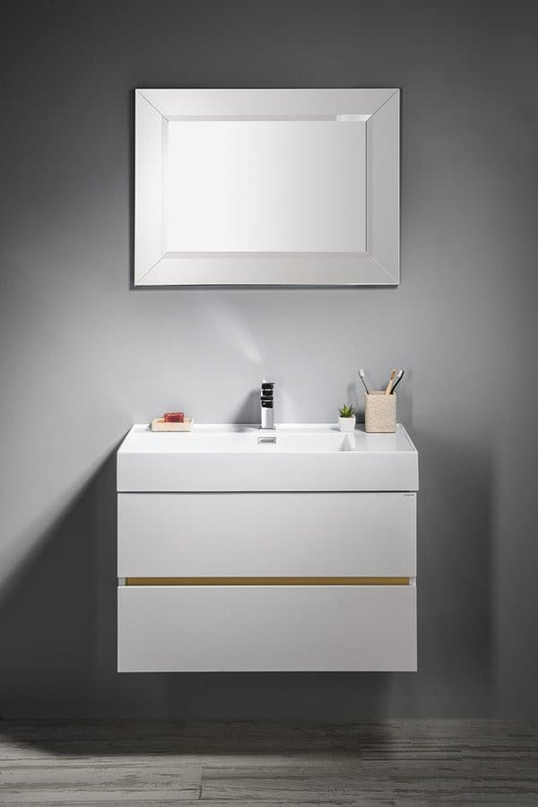 ARAK lustro fazowane z listwami, prostokątne 60x80 cm