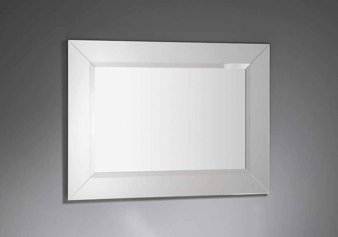 ARAK lustro fazowane z listwami, prostokątne 60x80 cm