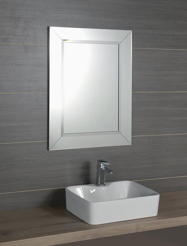 ARAK lustro fazowane z listwami, prostokątne 60x80 cm