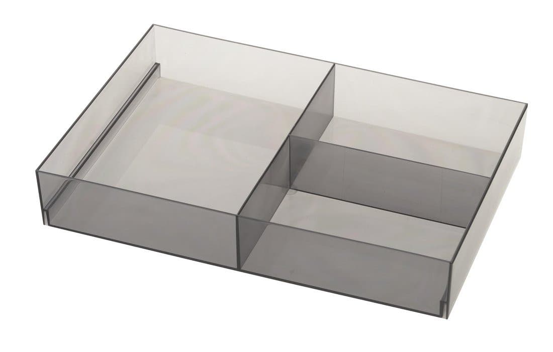 Organizer do przechowywania 202x50x302 mm, plastikowy, dymiony