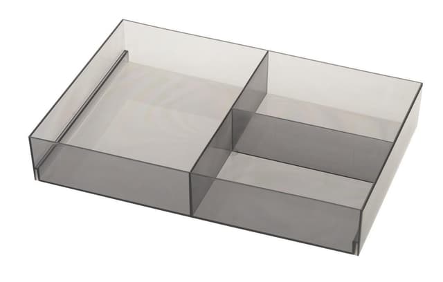Organizer do przechowywania 202x50x302 mm, plastikowy, dymiony