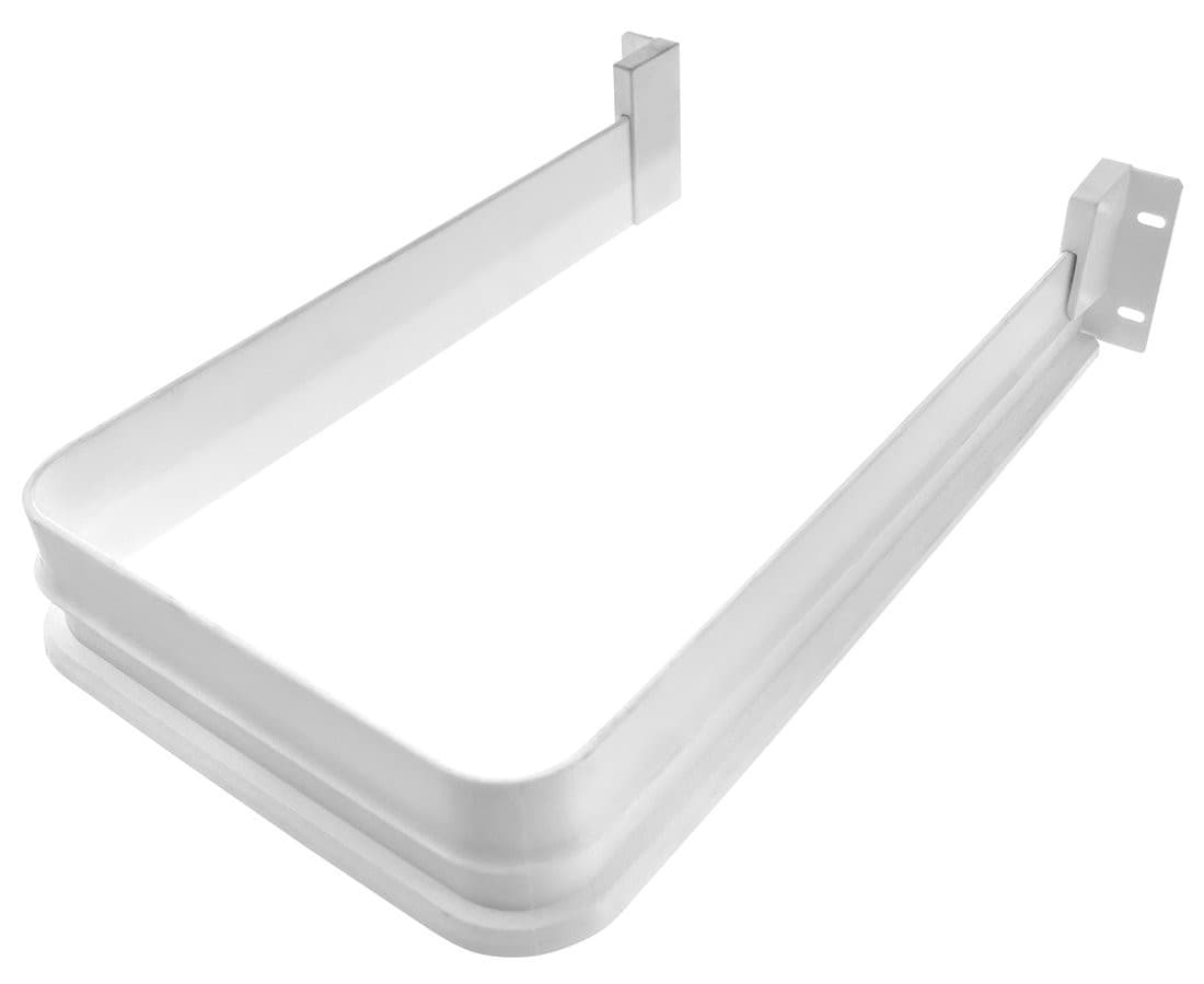 Osłona syfonu do blatu 16 mm, plastikowa, 175x45x270 mm, biały