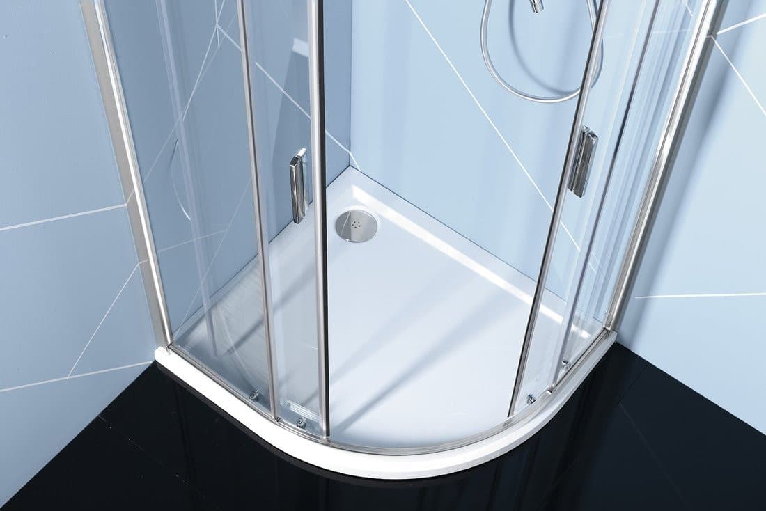 EASY kabina prysznicowa półokrągła 1200x900 mm z czystym szkłem, L/R