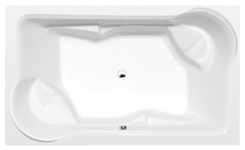 DUO wanna prostokątna 200x120x45 cm, akryl biały