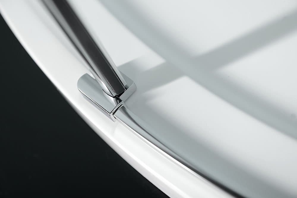 ZOOM kabina prysznicowa półokrągła 900x900mm, szkło czyste lewa