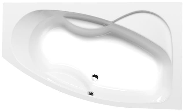 Wanna asymetryczna MAMBA 160x95x44 cm, akryl, biała
