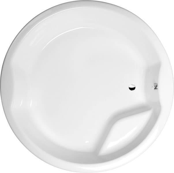 ROYAL ROUND wanna okrągła akrylowa 172x172x49 cm, biała