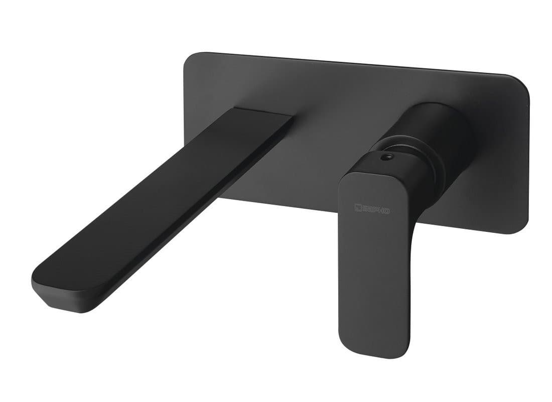 Bateria umywalkowa podtynkowa SPY, czarny mat