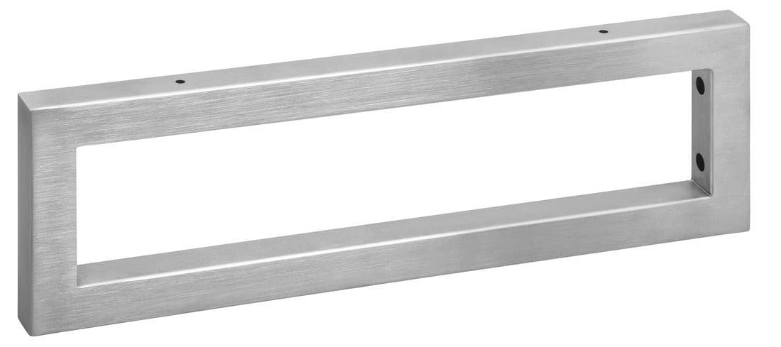 Wspornik stalowy nierdzewny matowy 490x150x30 mm, 1 sztuka