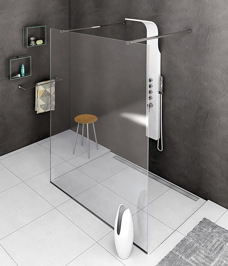 MODULAR SHOWER jednoczęściowa ścianka WALK-IN 1200mm