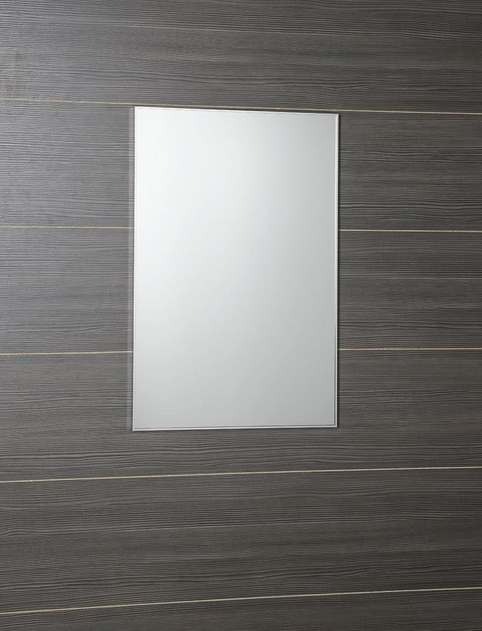 AROWANA prostokątne lustro w ramie aluminiowej, 500x800mm, chrom
