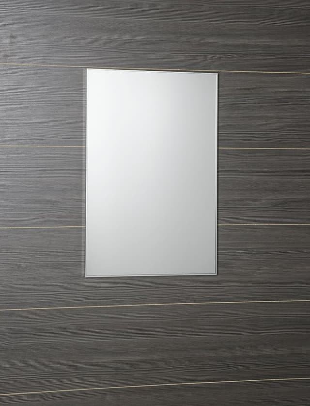 AROWANA prostokątne lustro w ramie aluminiowej, 500x800mm, chrom