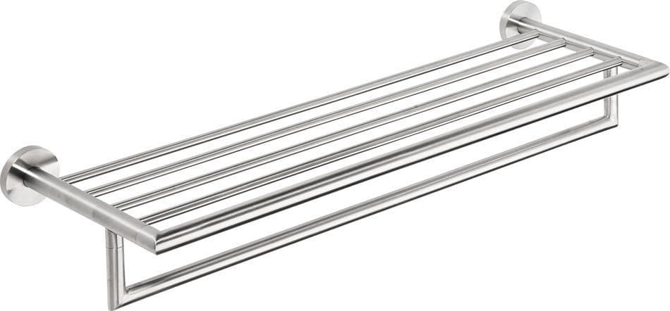X-STEEL wieszak na ręczniki z półką, stal nierdzewna mat