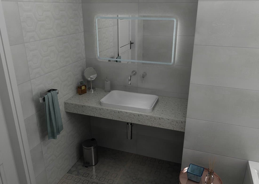 Blat kompozytowy TAILOR 70x50 cm Solid Surface wersja F
