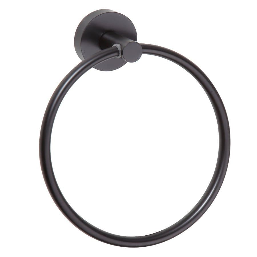 X-ROUND BLACK wieszak na ręczniki koło, czarny