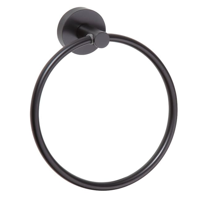 X-ROUND BLACK wieszak na ręczniki koło, czarny