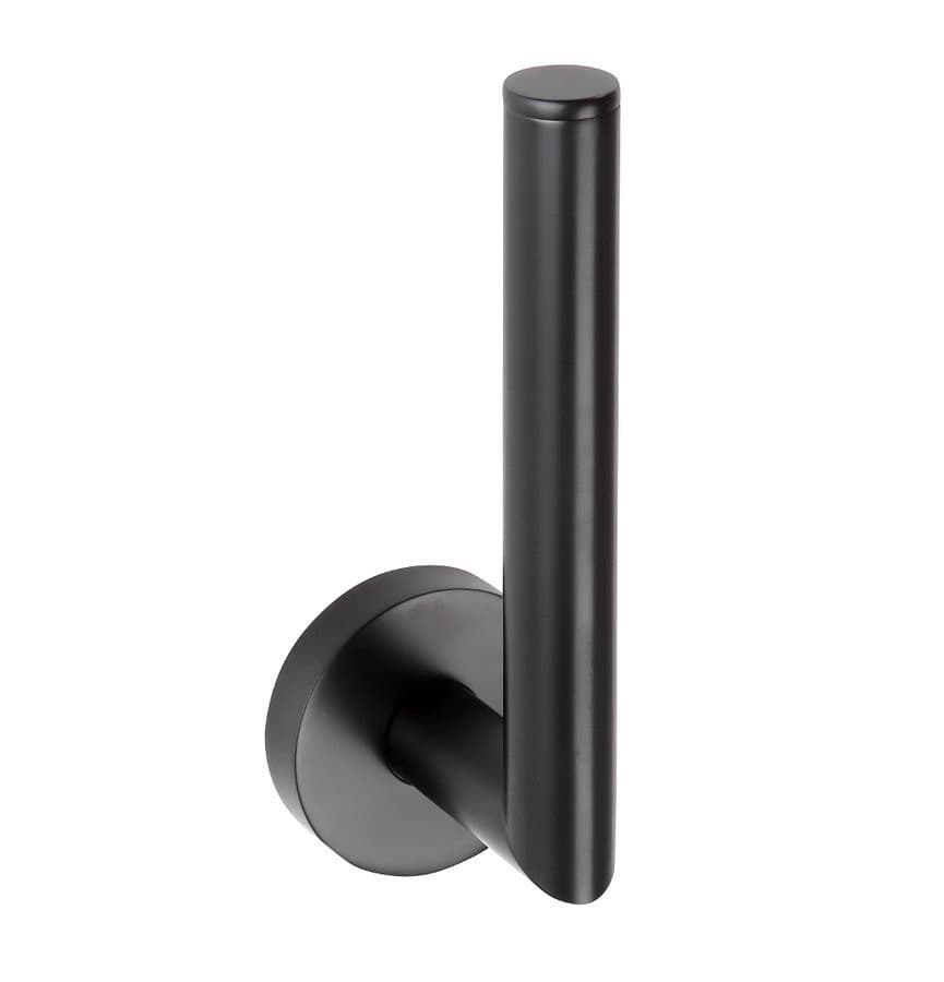 X-ROUND BLACK rezerwowy wieszak na papier toaletowy, czarny