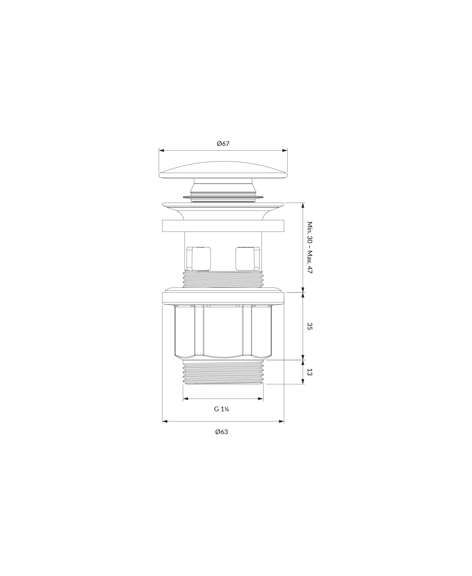A64IN Rysunek techniczny