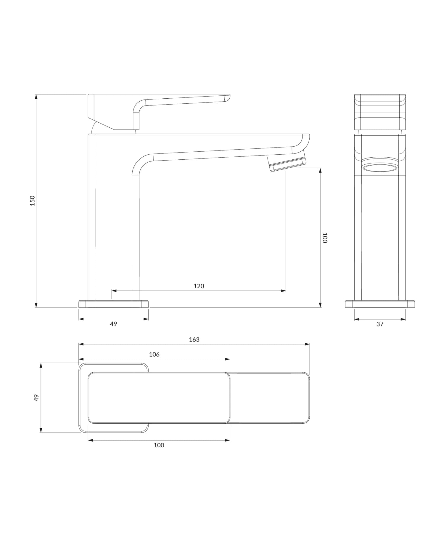 PM7410CR Rysunek techniczny