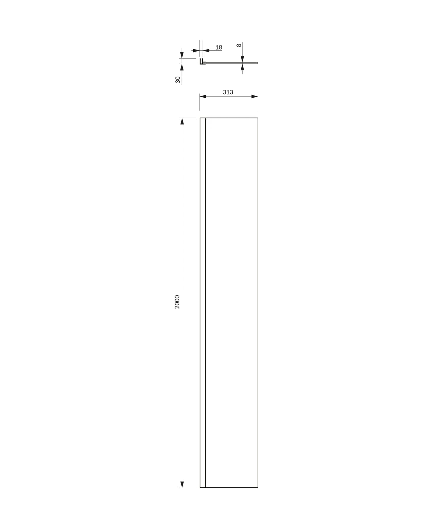 DNR30XCRTR Rysunek techniczny