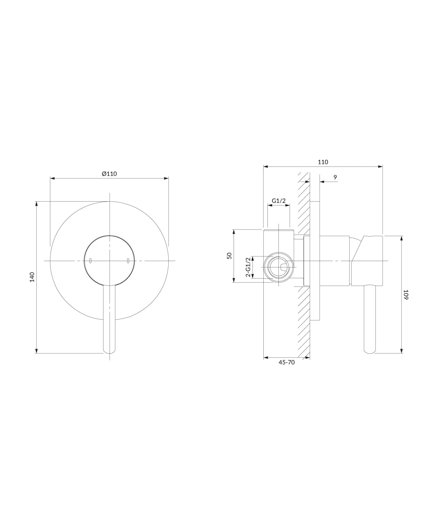 Y1245GL Rysunek techniczny