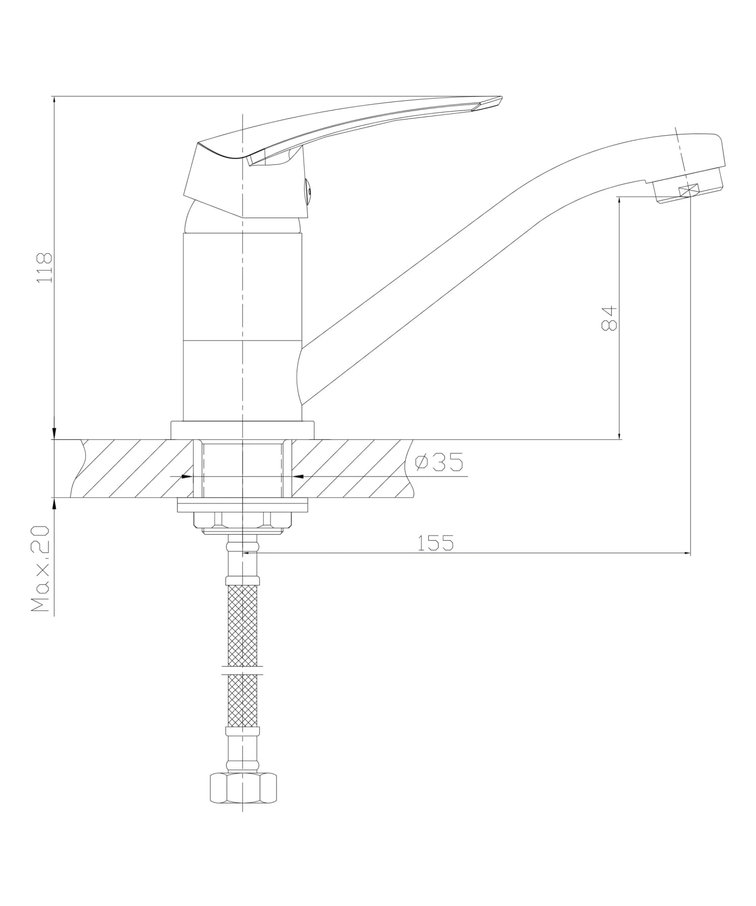 YK3319CR Rysunek techniczny
