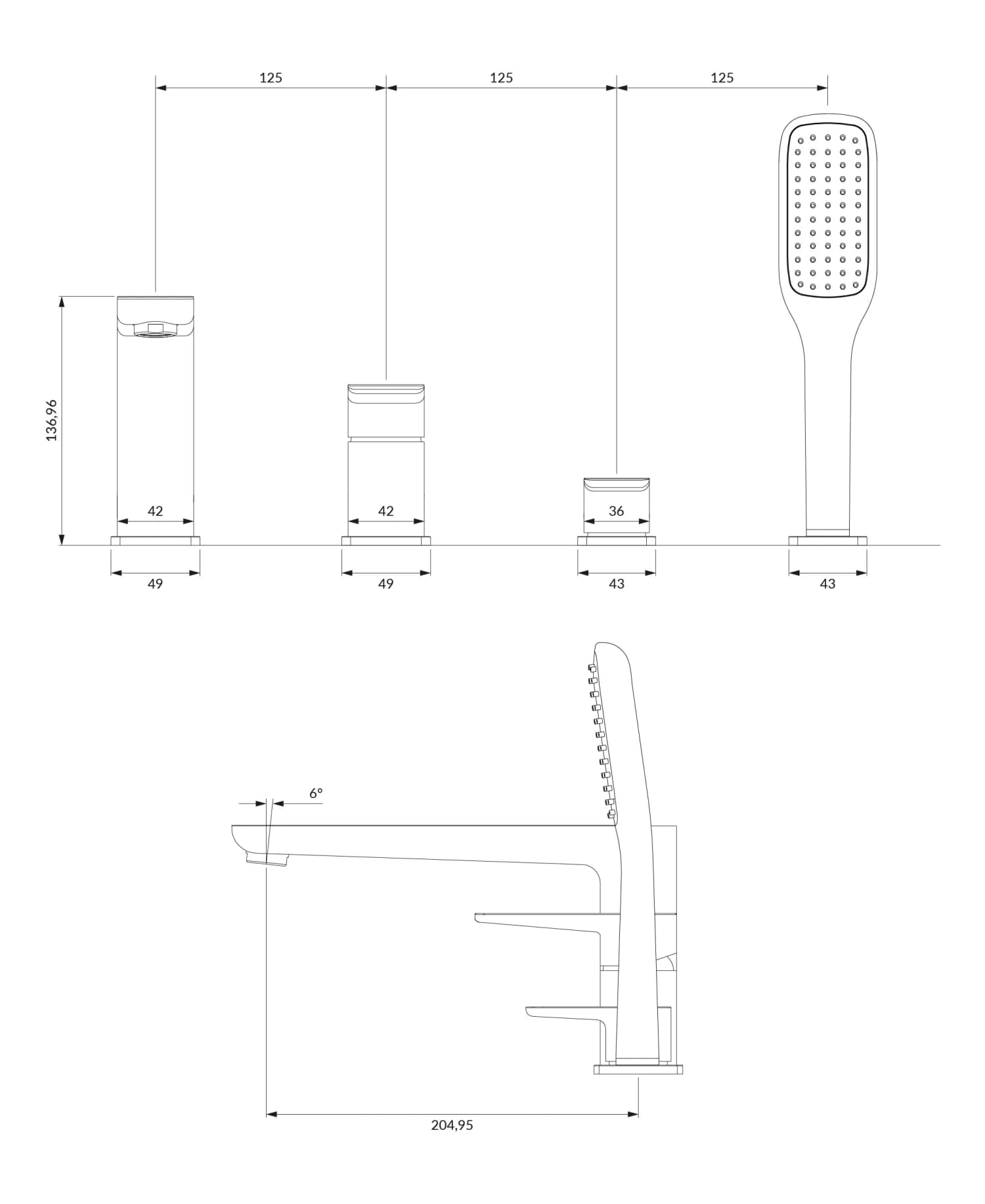 PM7432CR Rysunek techniczny