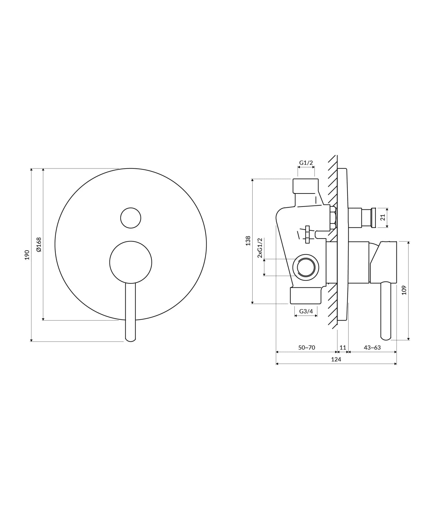 Y1235BL Rysunek techniczny