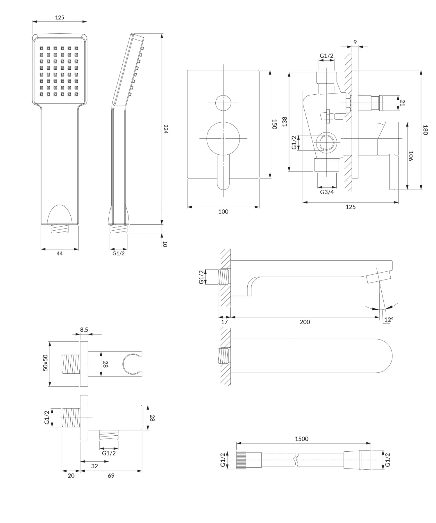 SYSDAW01CR Rysunek techniczny
